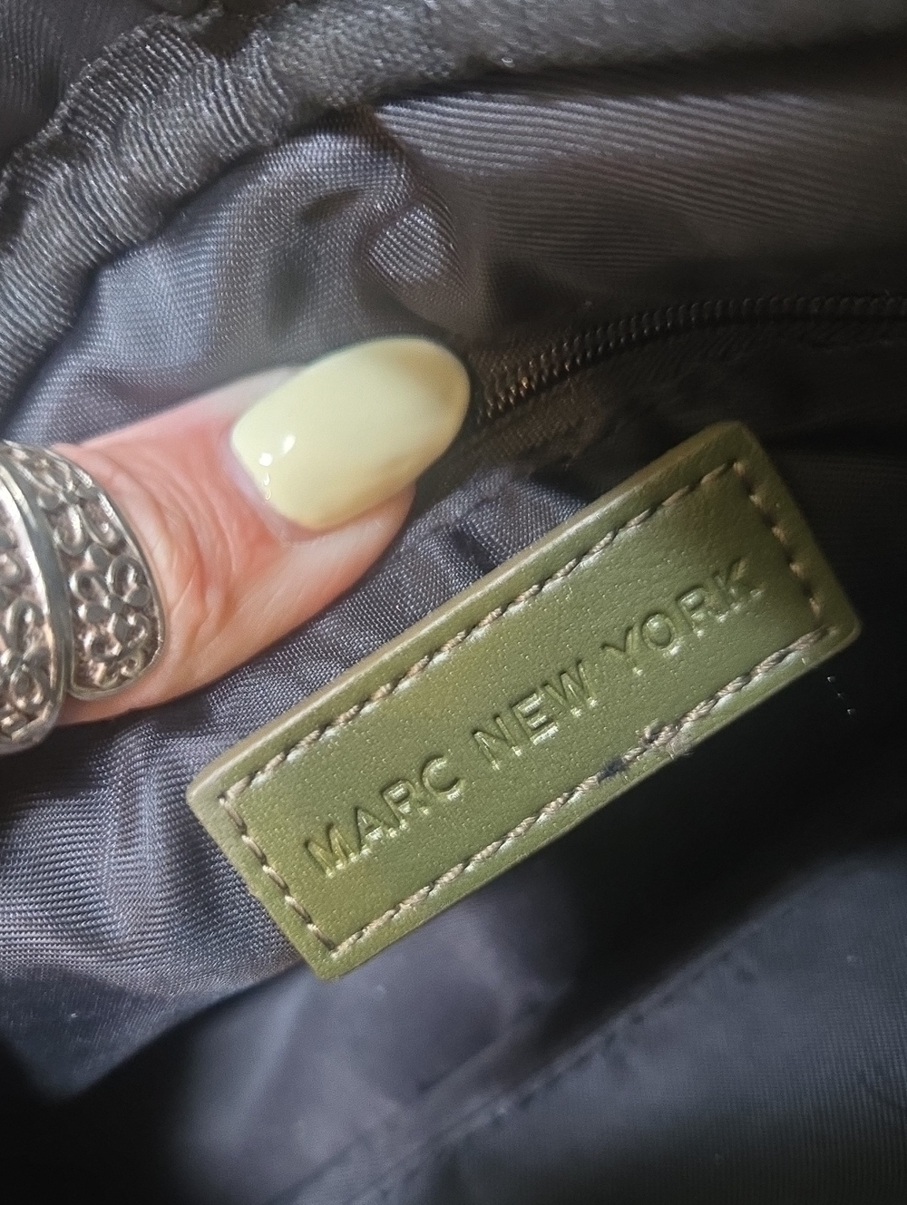Marc New York Army Green Puffer Crossbody Bag - Picture 9 of 11